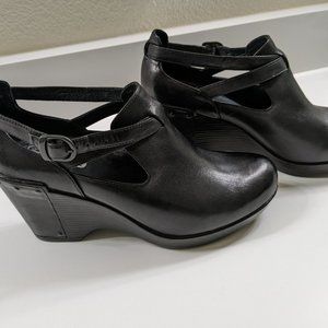 Dansko Black Leather Franka Shoe size 40